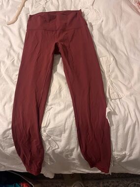lululemon athletica Burgundy High-Rise Leggings